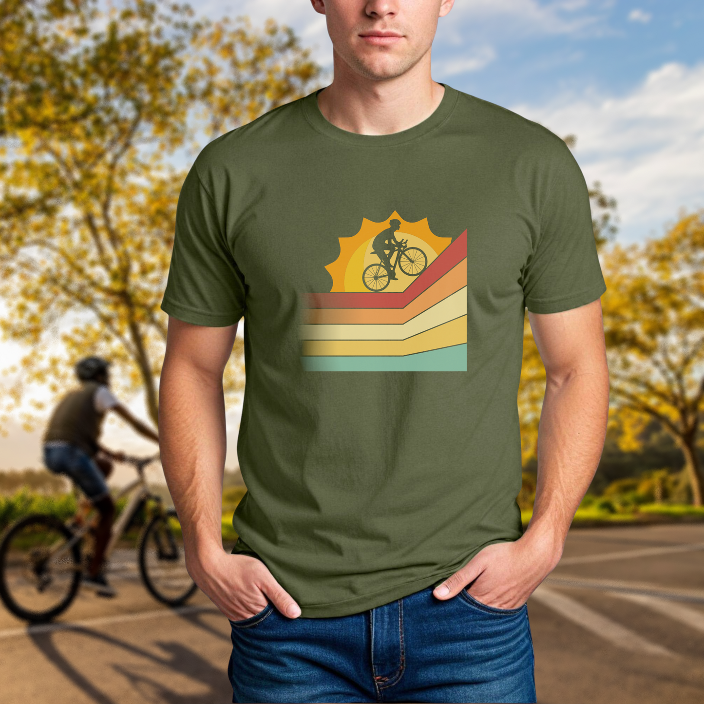 Cycling Sunrise Rainbow - Chainline Collective