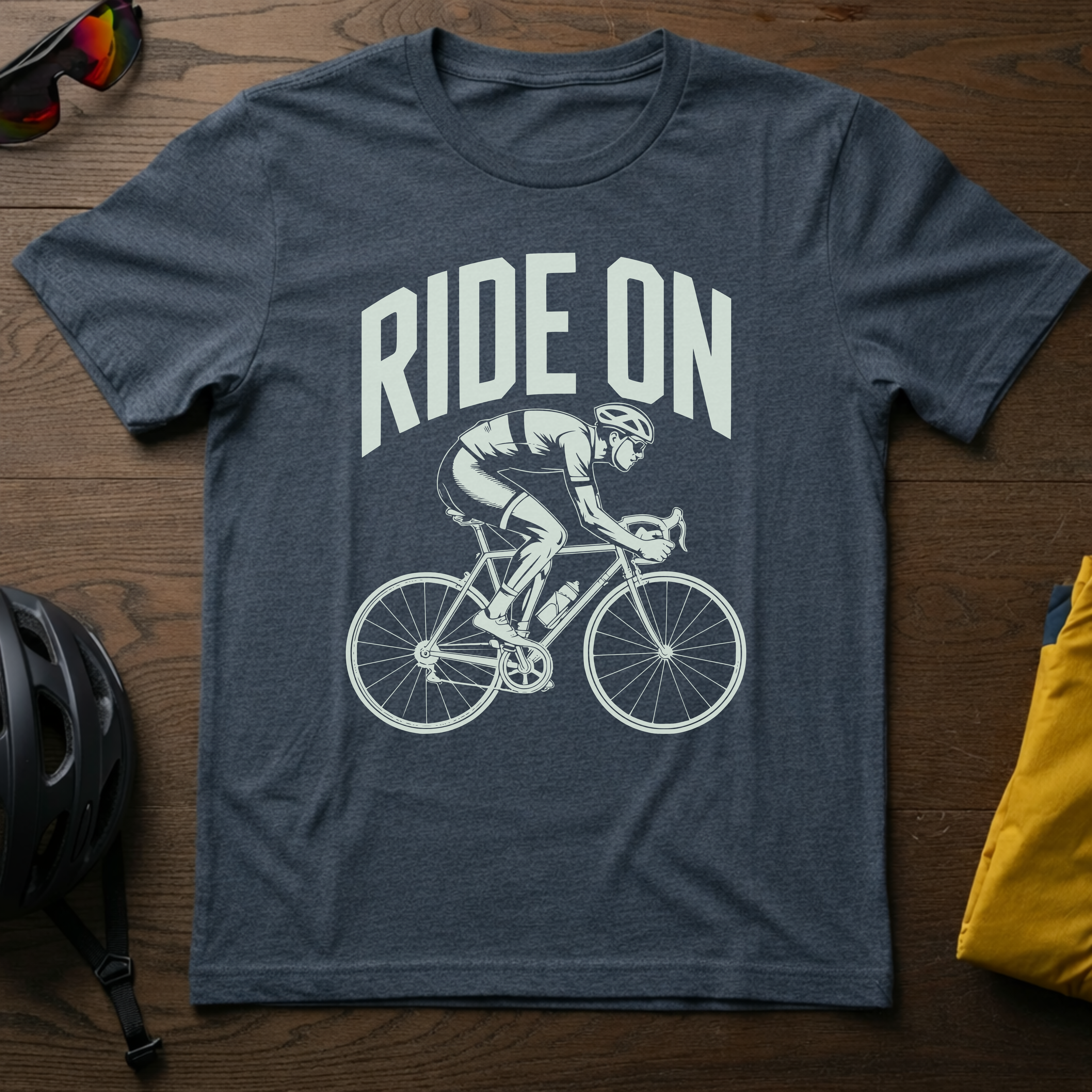 "Ride On" Road Cyclist Tee - Chainline Collective