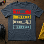 Eat Sleep Bike Repeat Tee - Chainline Collective