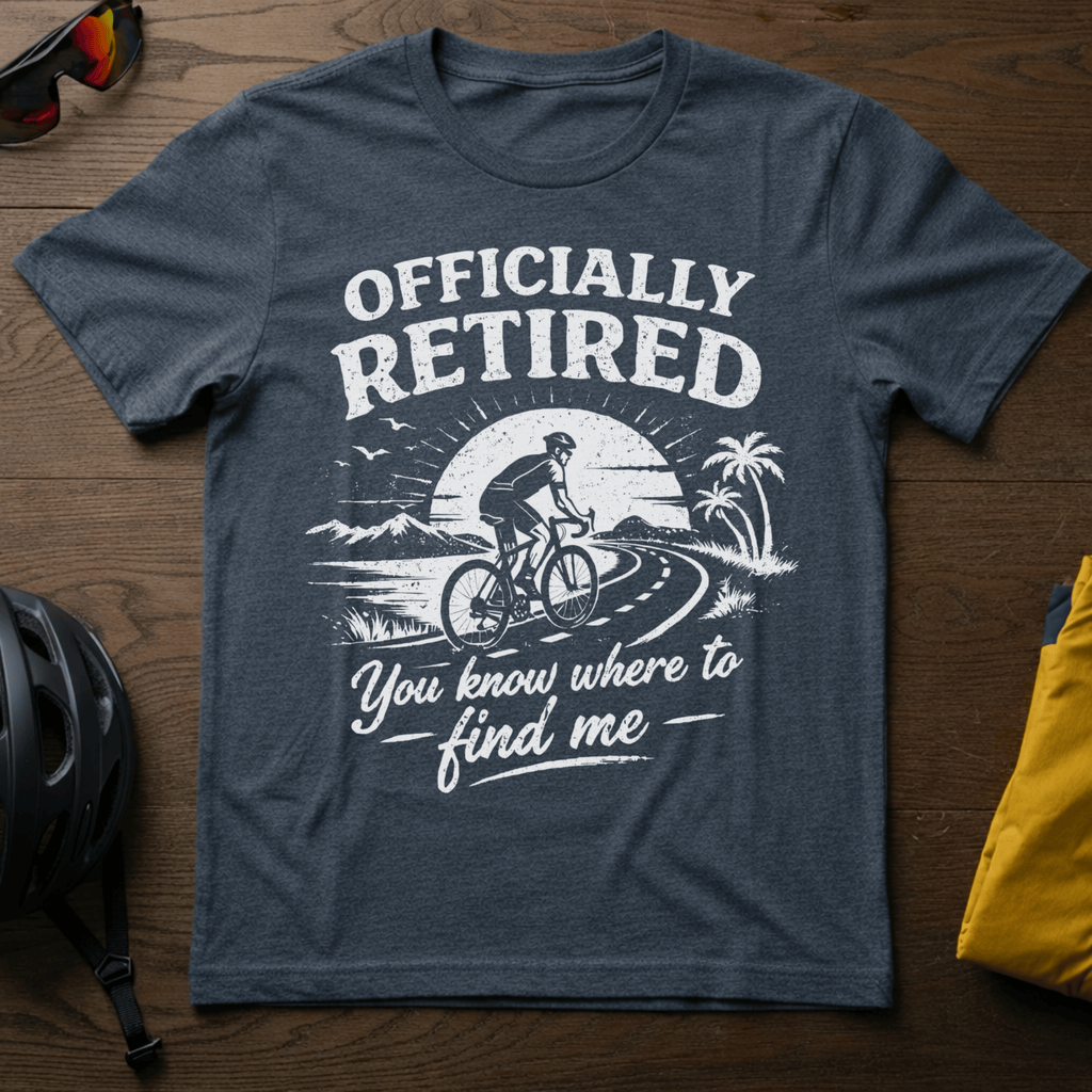 "Officially Retired..." Cyclist Tee - Chainline Collective