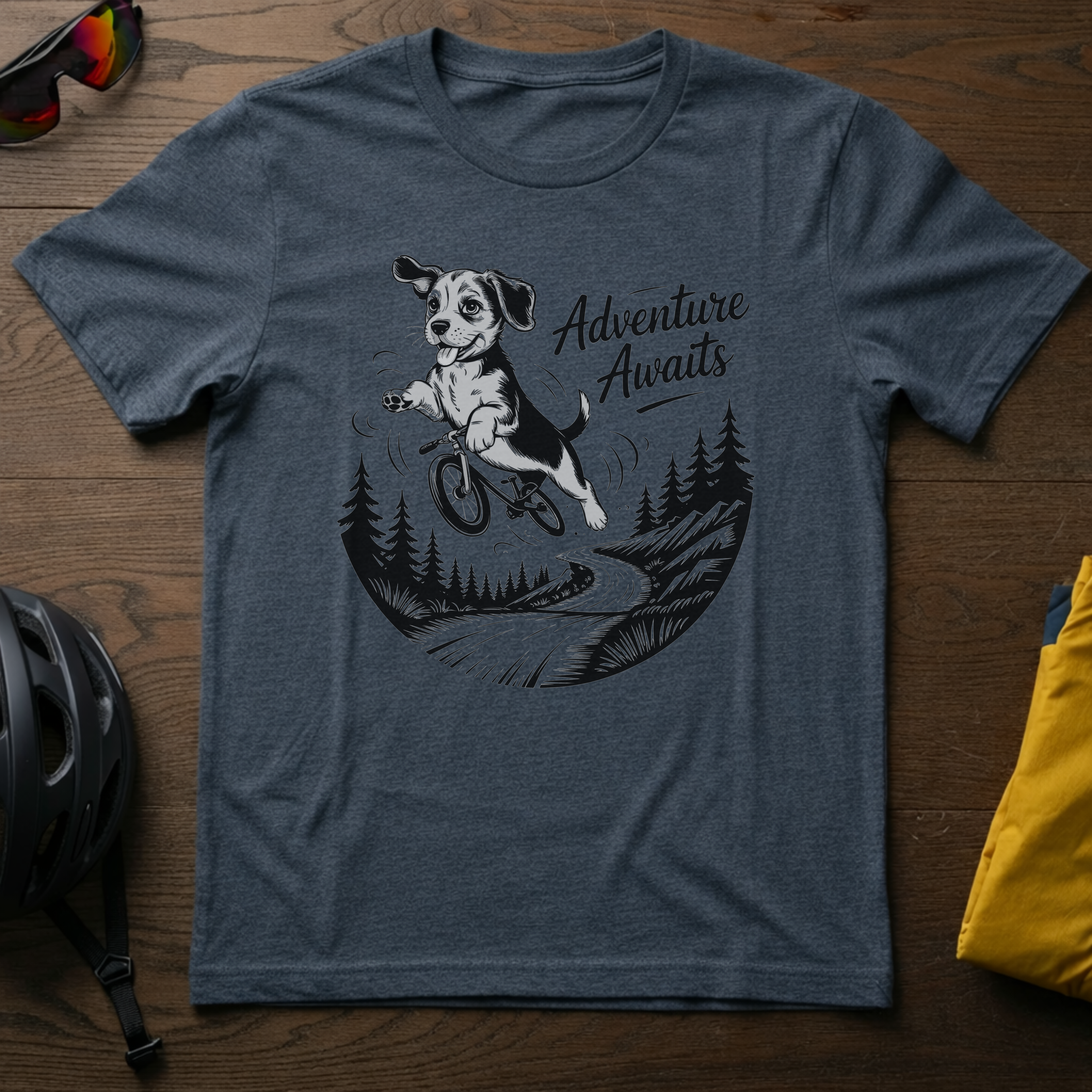 Cycling Beagle -- Adventure Awaits - Chainline Collective