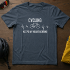 Cycling Keeps My Heart Beating EKG - Chainline Collective