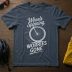 Wheels Spinning, Worries Gone Tee - Chainline Collective