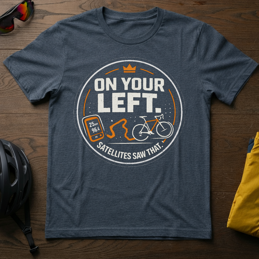 "On Your Left -- Satellites Saw That" Tee - Chainline Collective