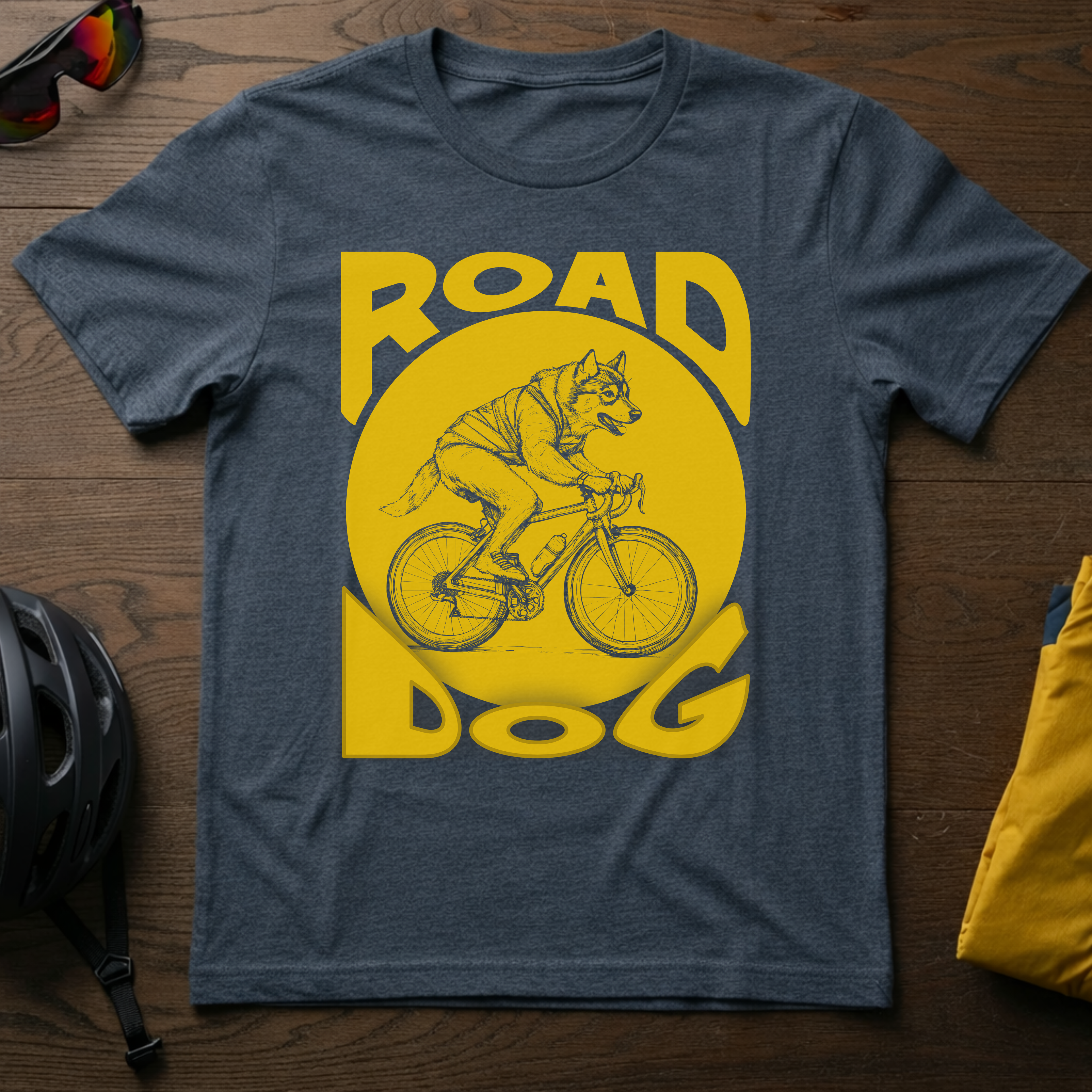 "Road Dog" - Cycling Husky - Chainline Collective