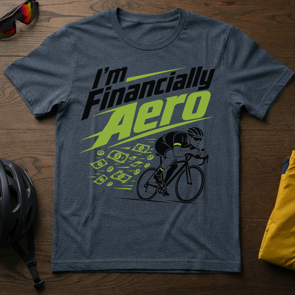 "I'm Financially Aero" Cyclist Tee