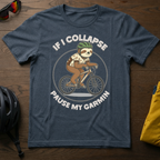 "If I Collapse Pause My Garmin" Cycling Sloth Tee - Chainline Collective