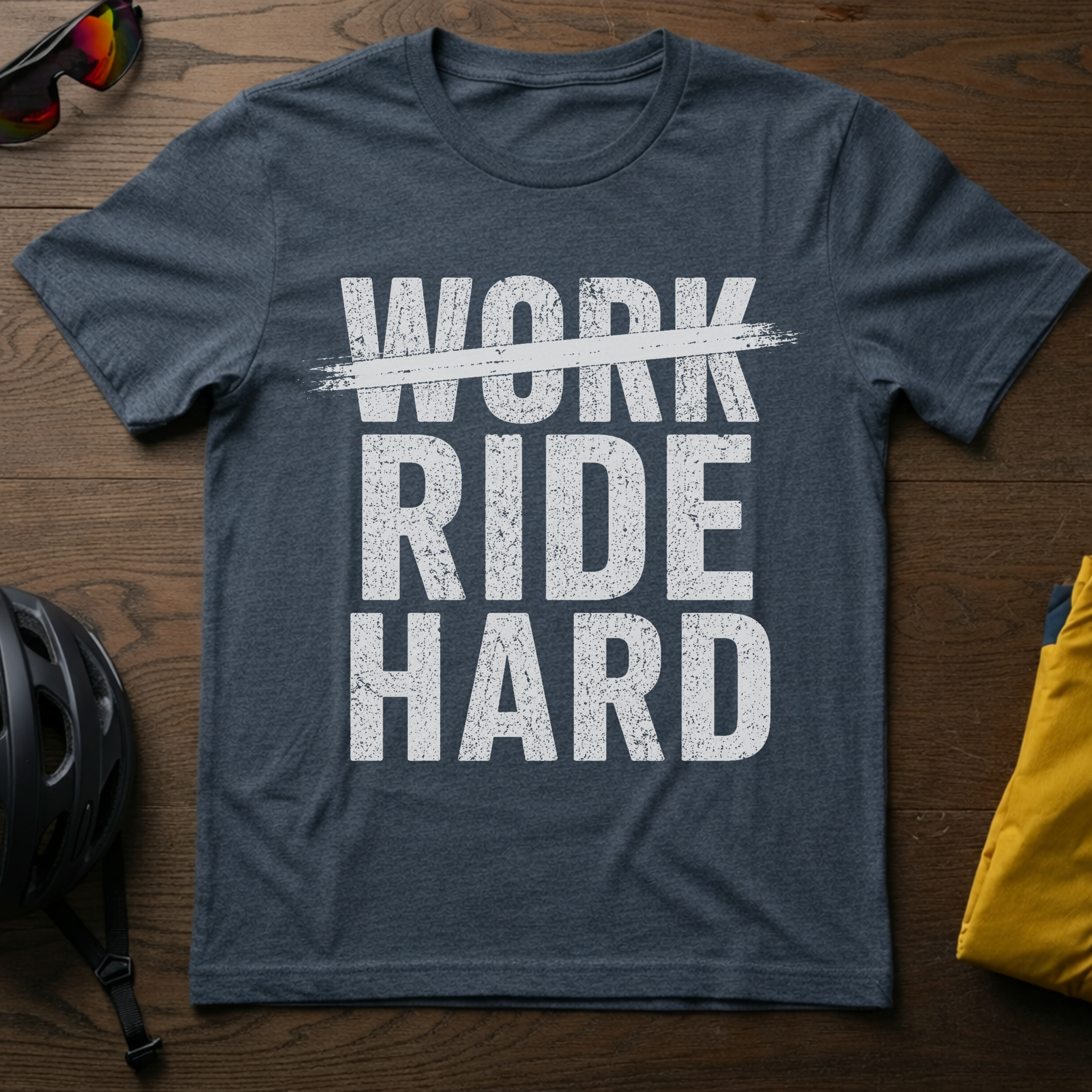 Work Hard, no, Ride Hard Tee - Chainline Collective