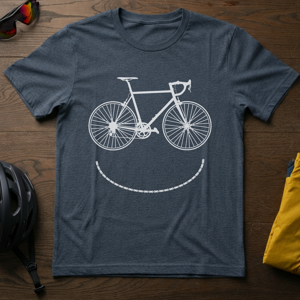 Smiley Bike T-Shirt - Chainline Collective