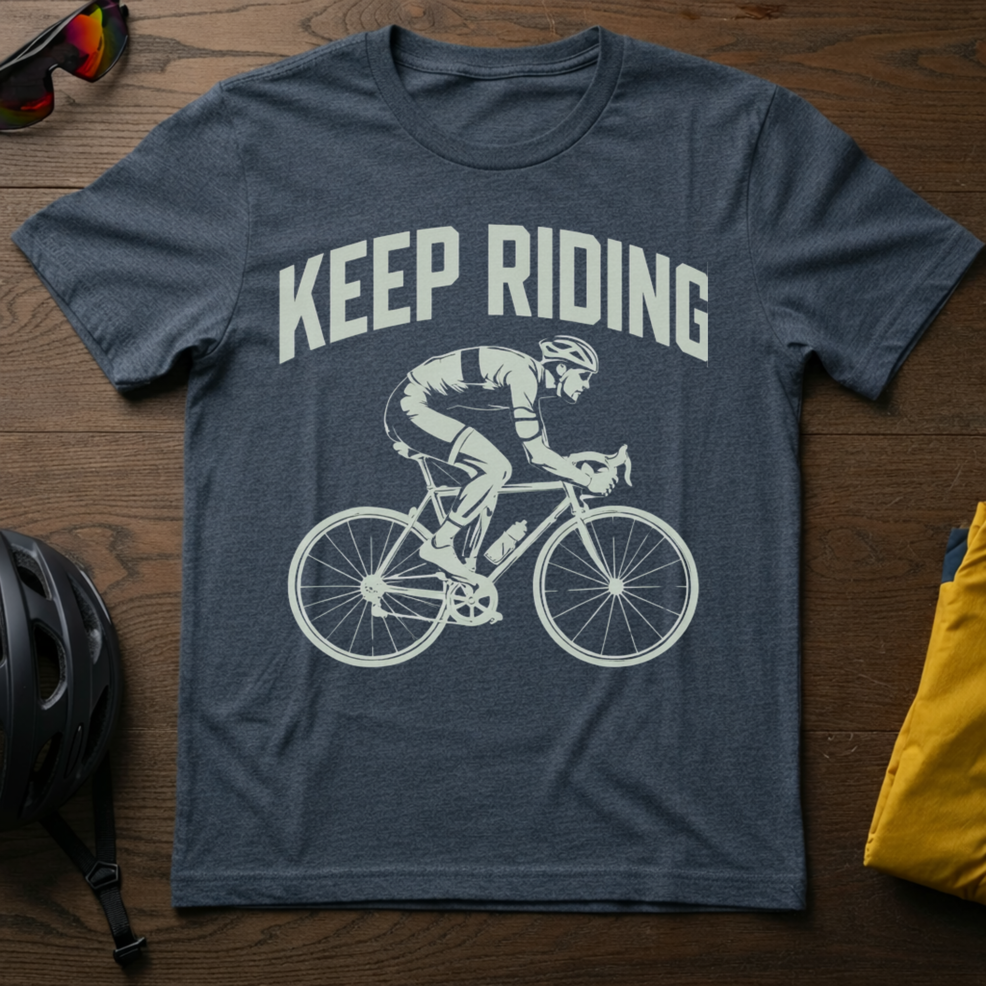 "Keep Riding" Road Cyclist Tee - Chainline Collective