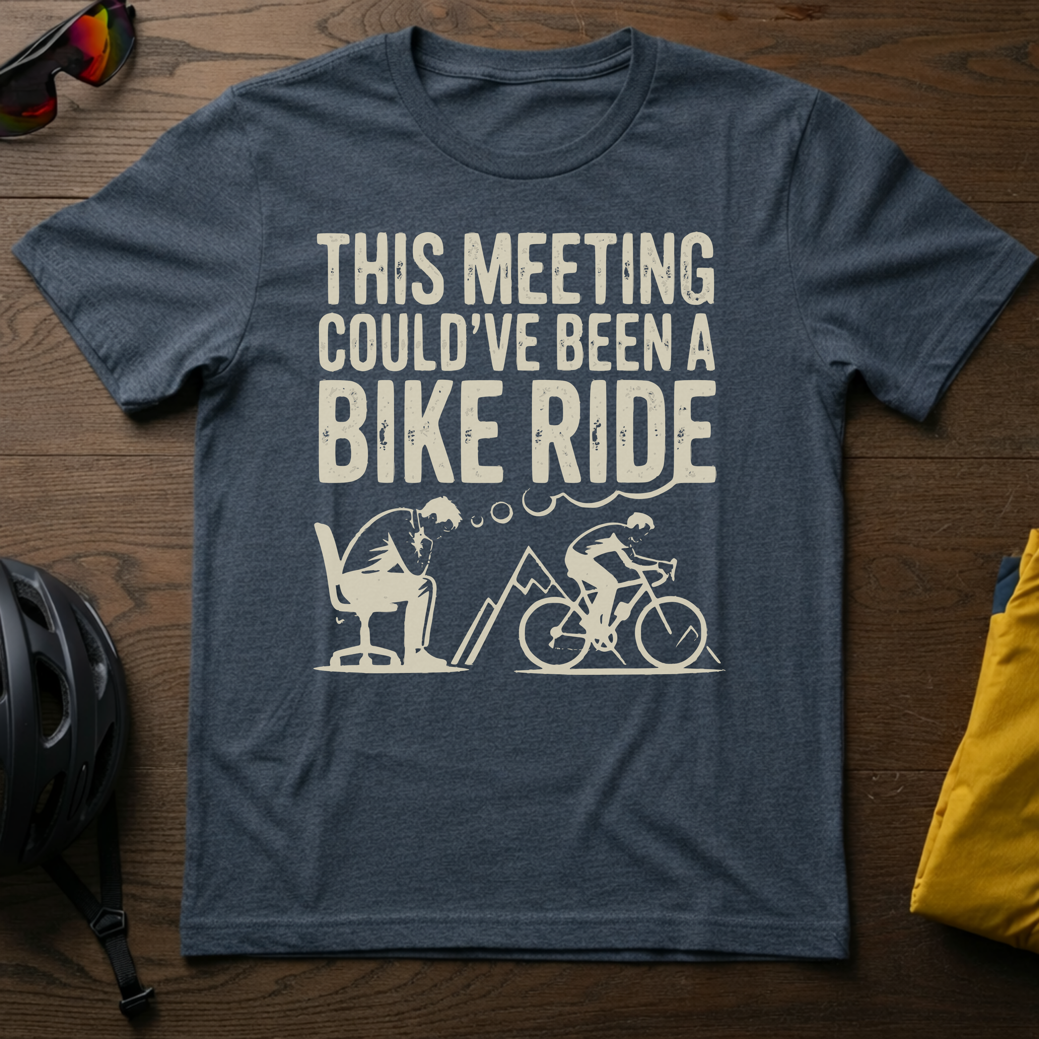 "This Meeting Could've Been a Bike Ride" Tee - Chainline Collective