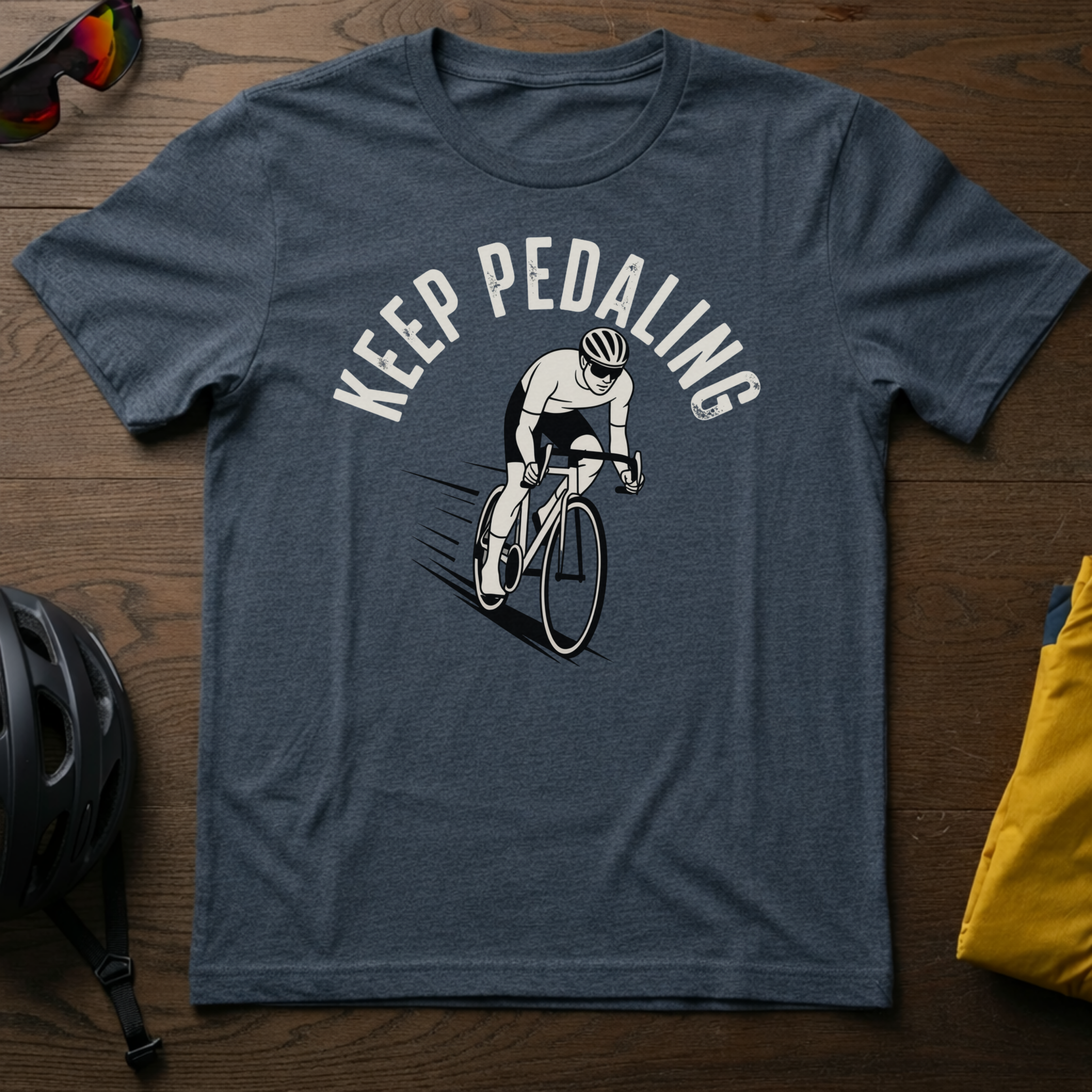 "Keep Pedaling" Road Cyclist Tee - Chainline Collective