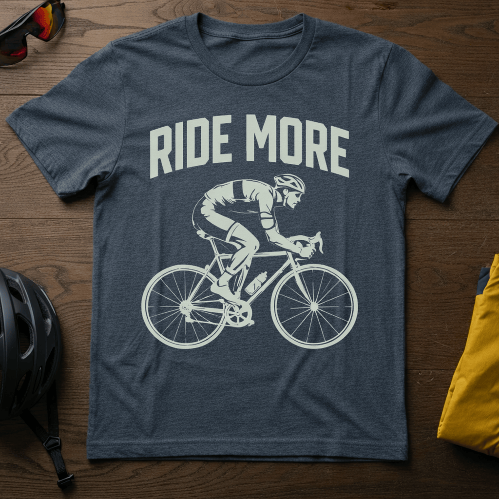 "Ride More" Road Cyclist Tee - Chainline Collective