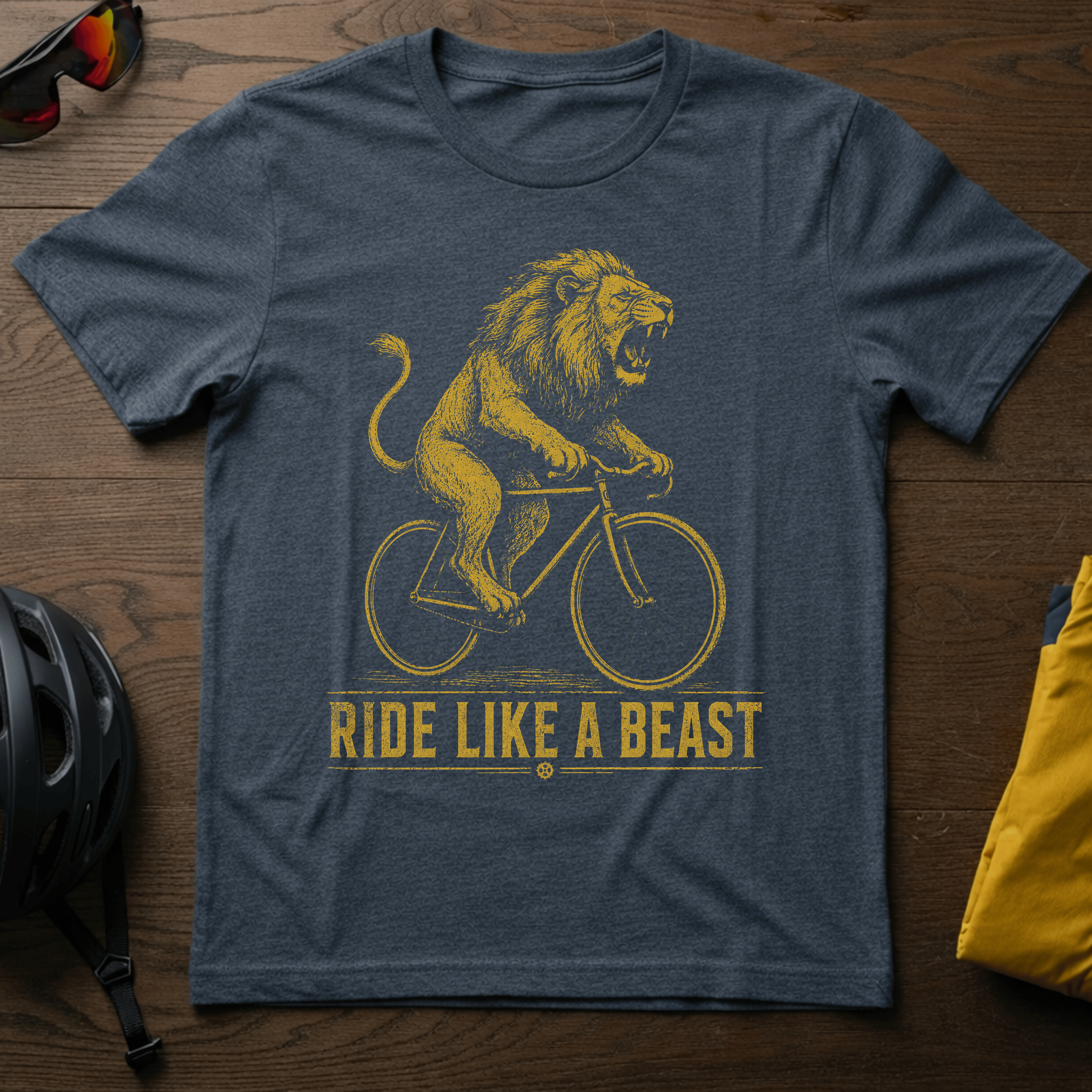 Cycling Lion "Ride Like a Beast" Tee - Chainline Collective