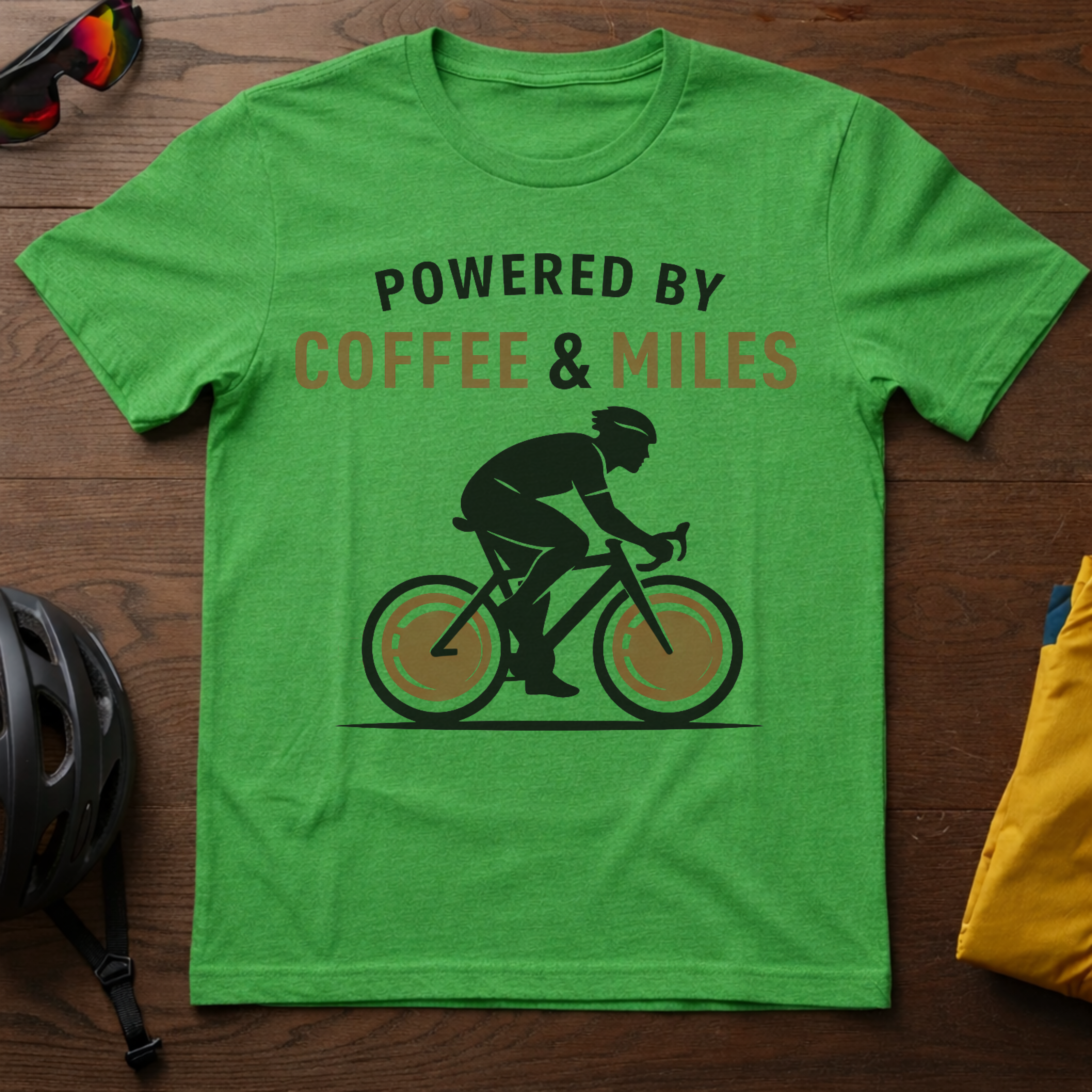 Powered By Coffee And Miles Tee - Chainline Collective