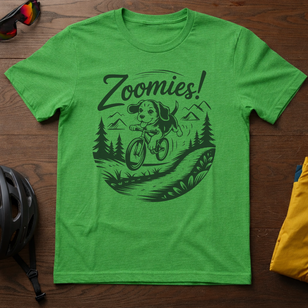Zoomies! Cycling Puppy Tee - Chainline Collective