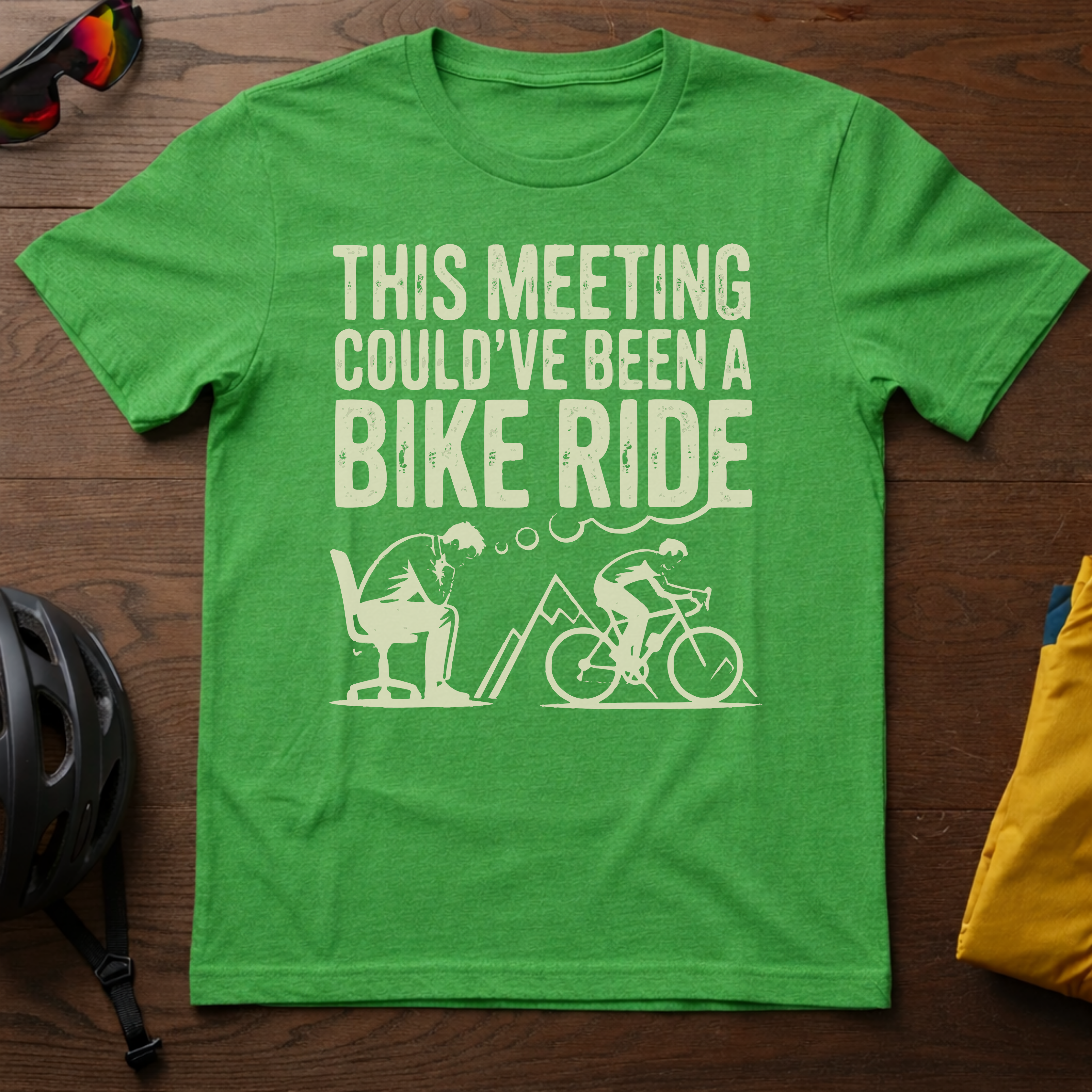 "This Meeting Could've Been a Bike Ride" Tee - Chainline Collective
