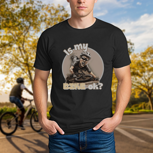 "Is My Bike OK?" Mountain Biker T-Shirt - Chainline Collective