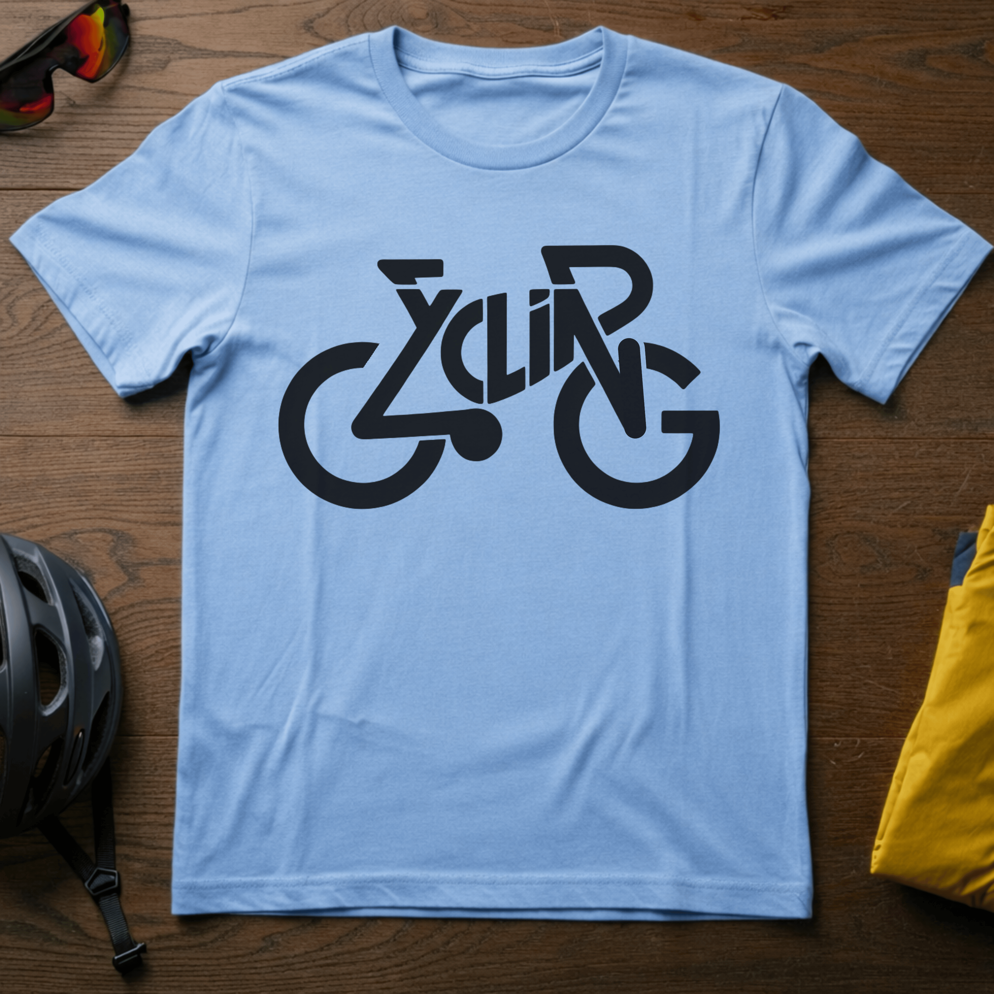 "Cycling" Typography Art Tee - Chainline Collective