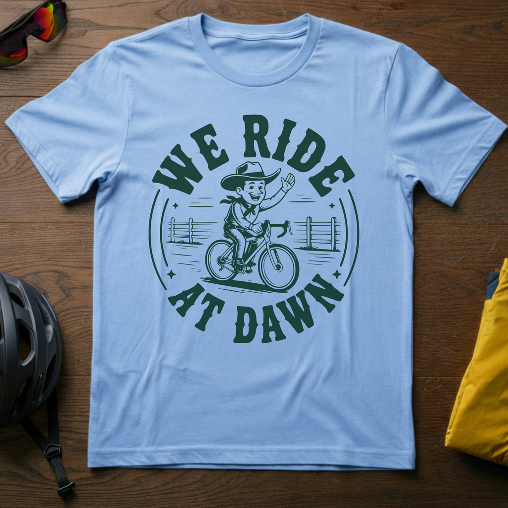 "We Ride At Dawn" Tee - Chainline Collective