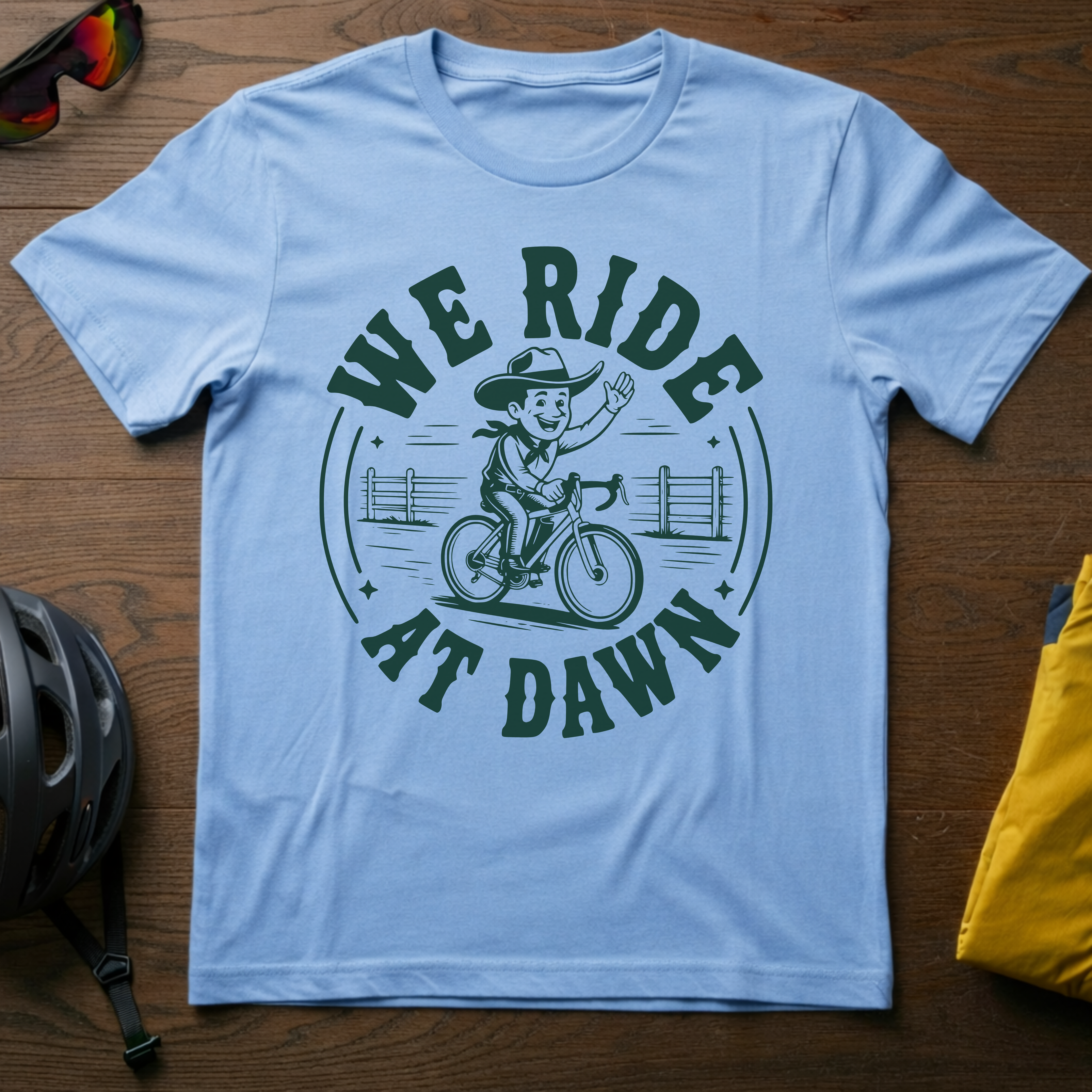 "We Ride At Dawn" Tee - Chainline Collective