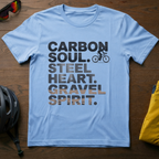 Carbon Soul. Steel Heart. Gravel Spirit. Tee - Chainline Collective