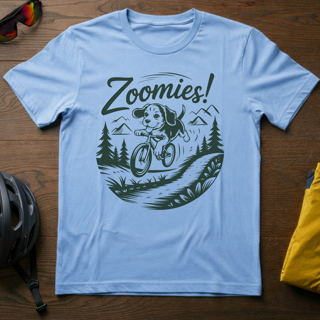 Zoomies! Cycling Puppy Tee - Chainline Collective