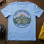 "Lose Your Breath... Find Yourself" Motivational Cyclist Tee - Chainline Collective