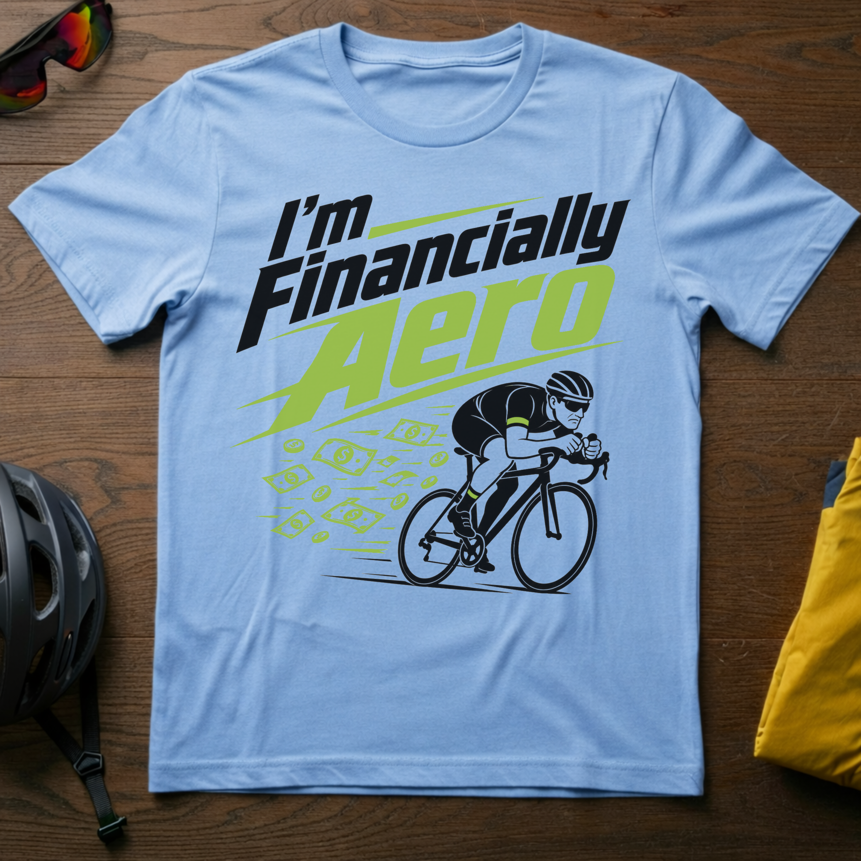 "I'm Financially Aero" Cyclist Tee
