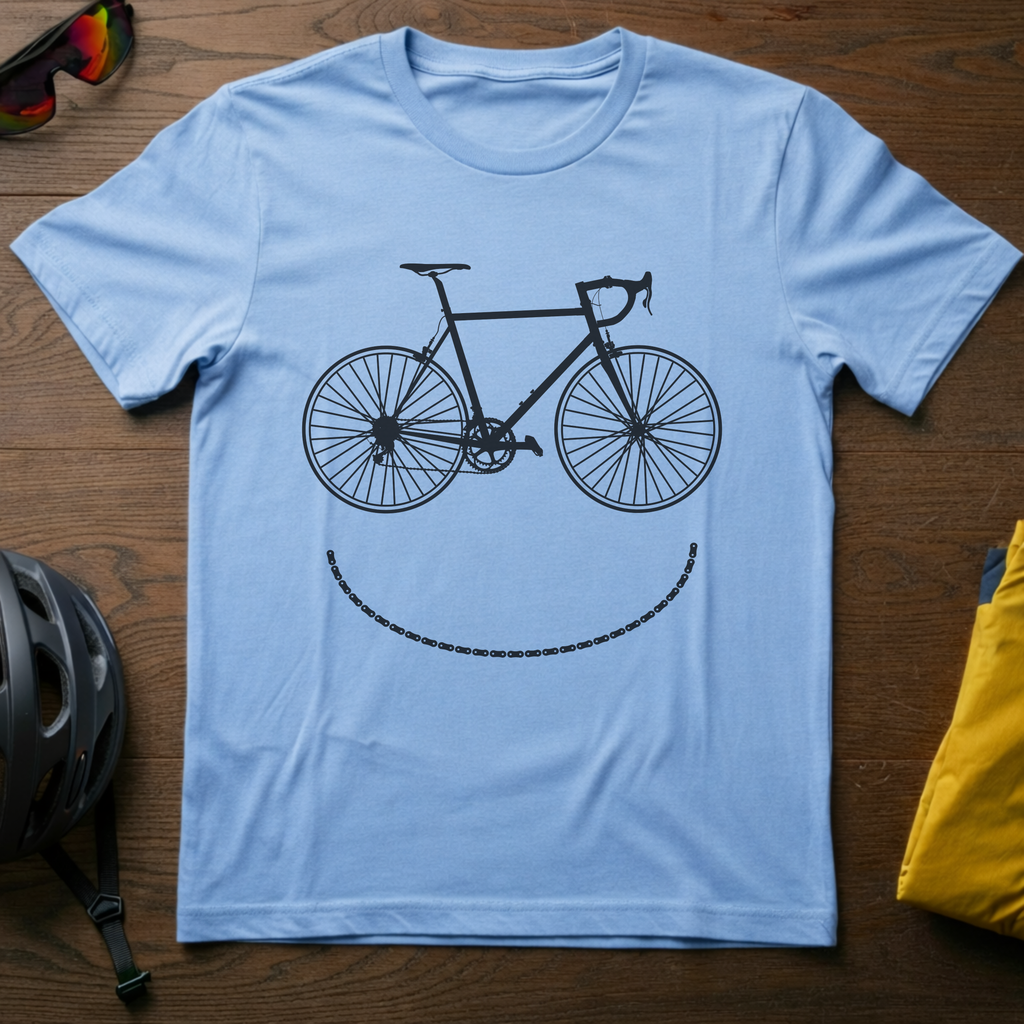 Smiley Bike T-Shirt - Chainline Collective