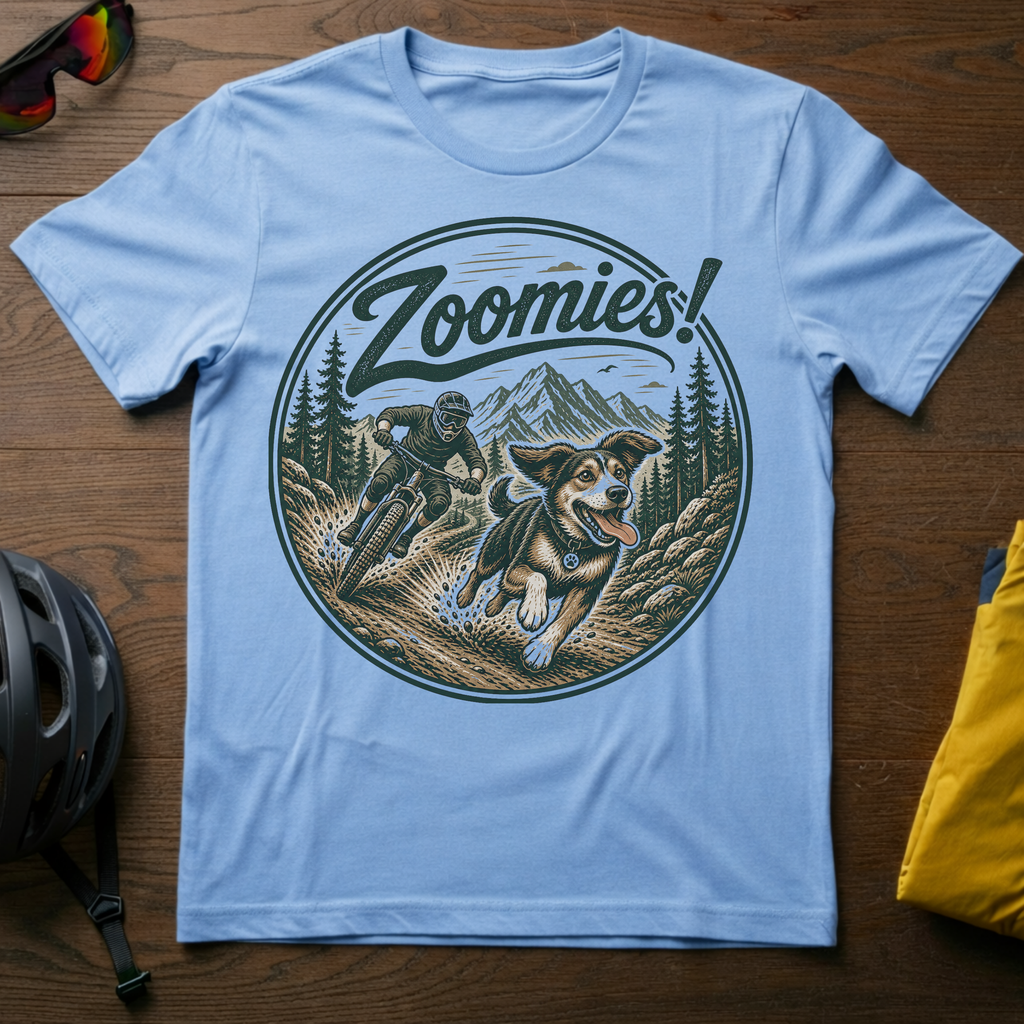 Zoomies! Cycling Trail Companion Tee - Chainline Collective