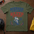 "Average Cyclist. Elite Excuses." Tee