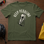 "Keep Pedaling" Road Cyclist Tee - Chainline Collective