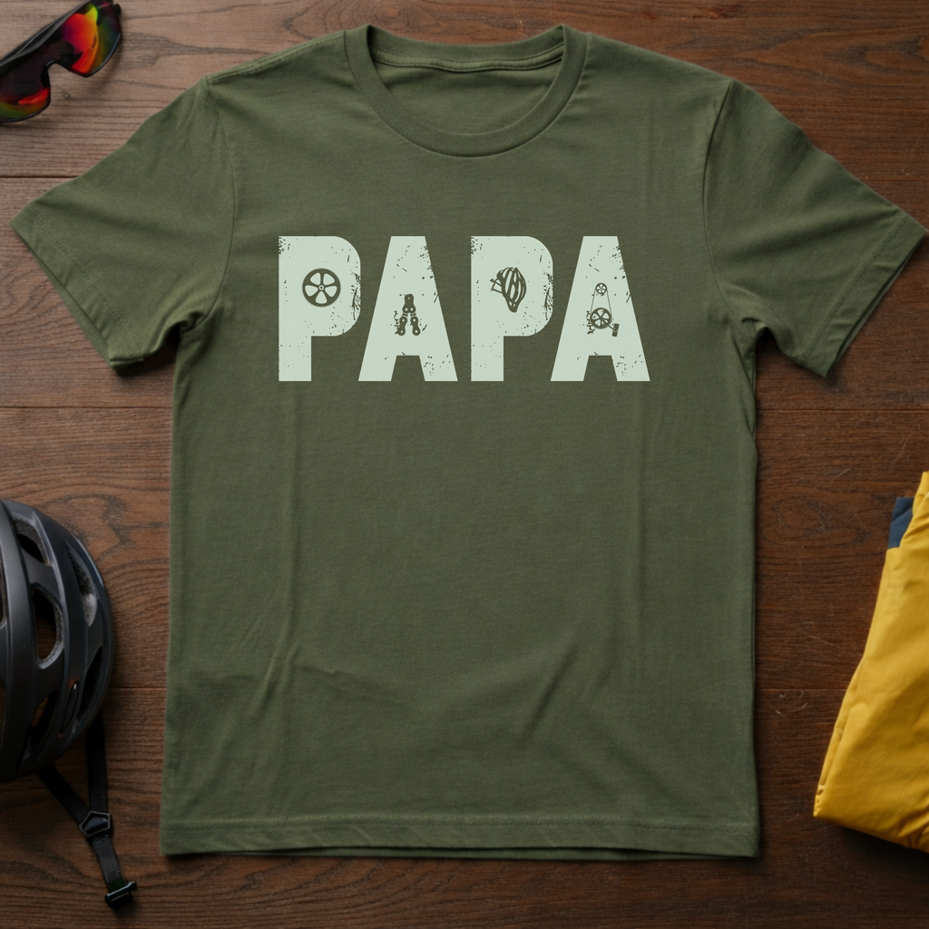 "Papa" Cyclist Tee - Chainline Collective