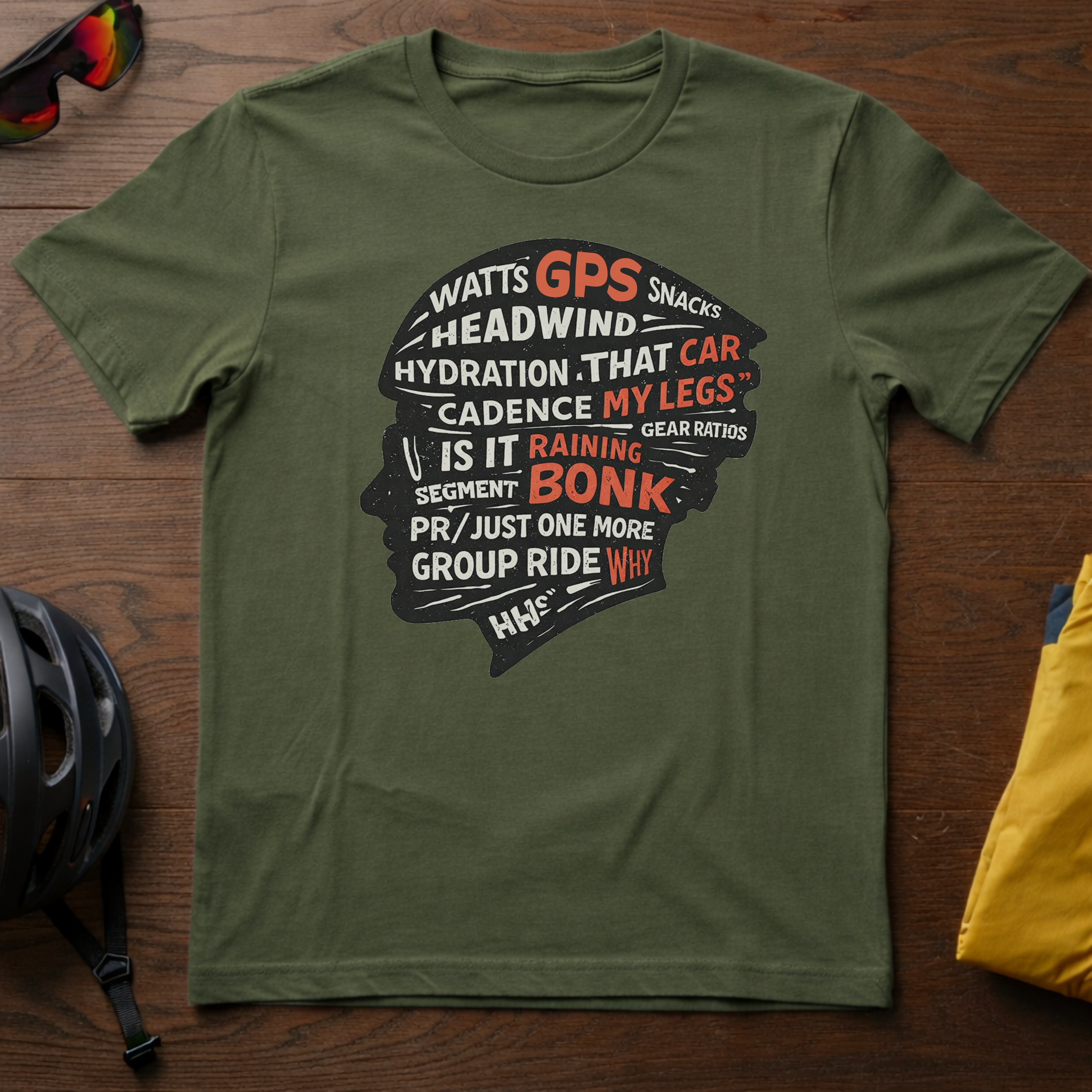 The Mind of a Cyclist Typography Tee - Chainline Collective