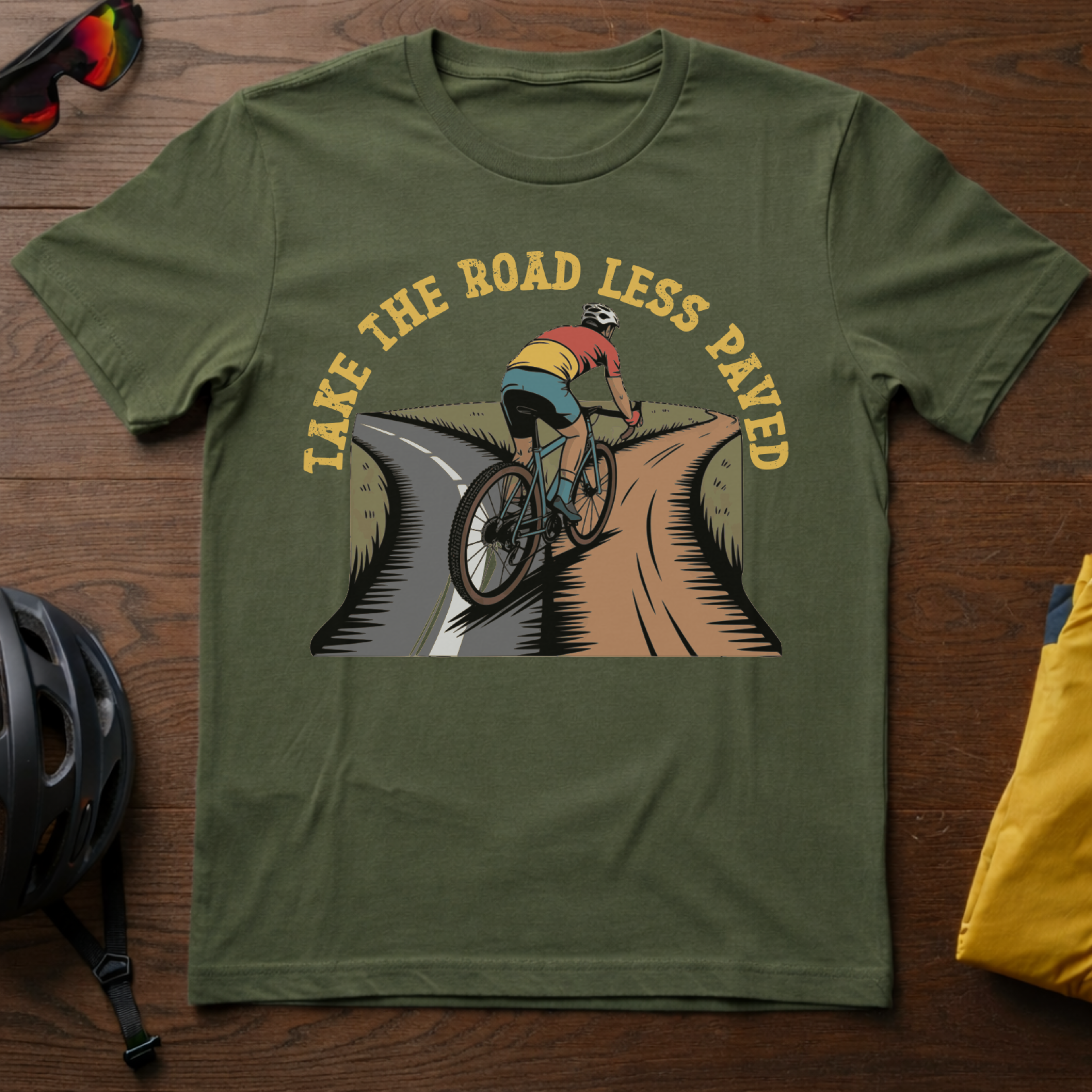Take the Road Less Paved Tee - Chainline Collective