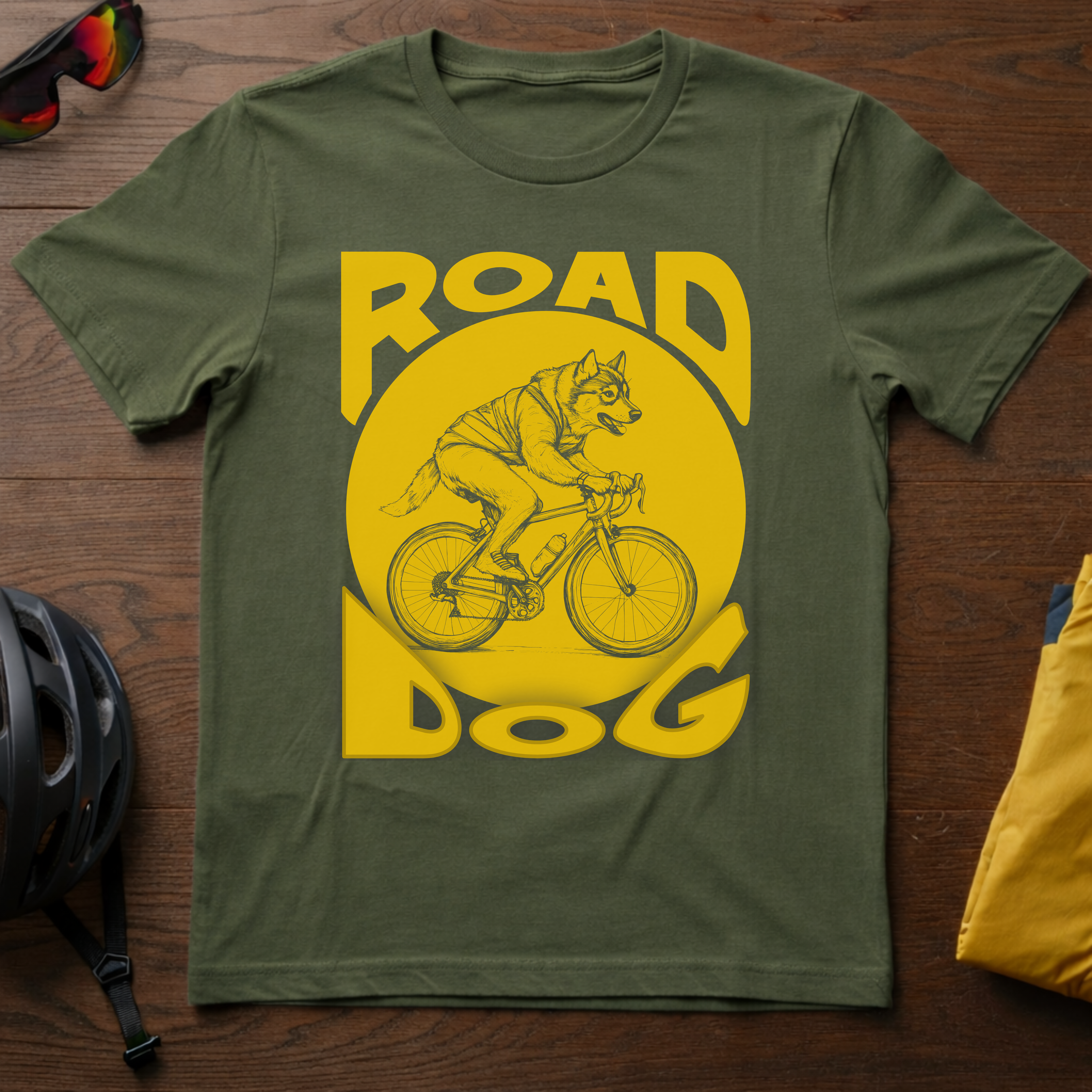 "Road Dog" - Cycling Husky - Chainline Collective