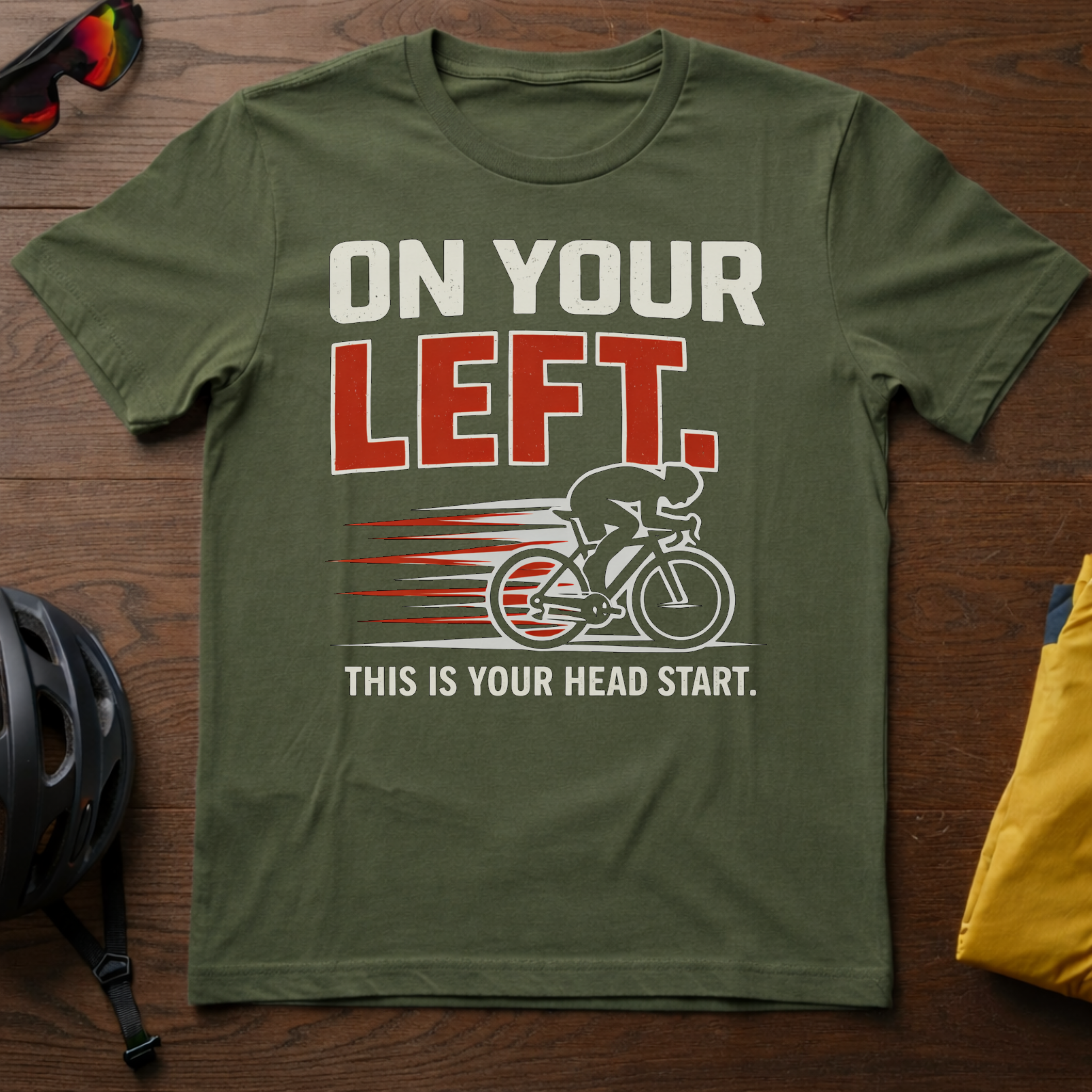 "On Your Left -- This is Your Head Start" Tee - Chainline Collective