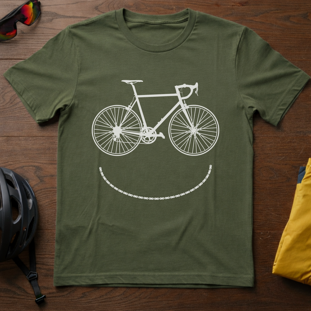Smiley Bike T-Shirt - Chainline Collective