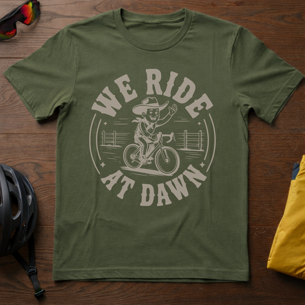 "We Ride At Dawn" Tee - Chainline Collective