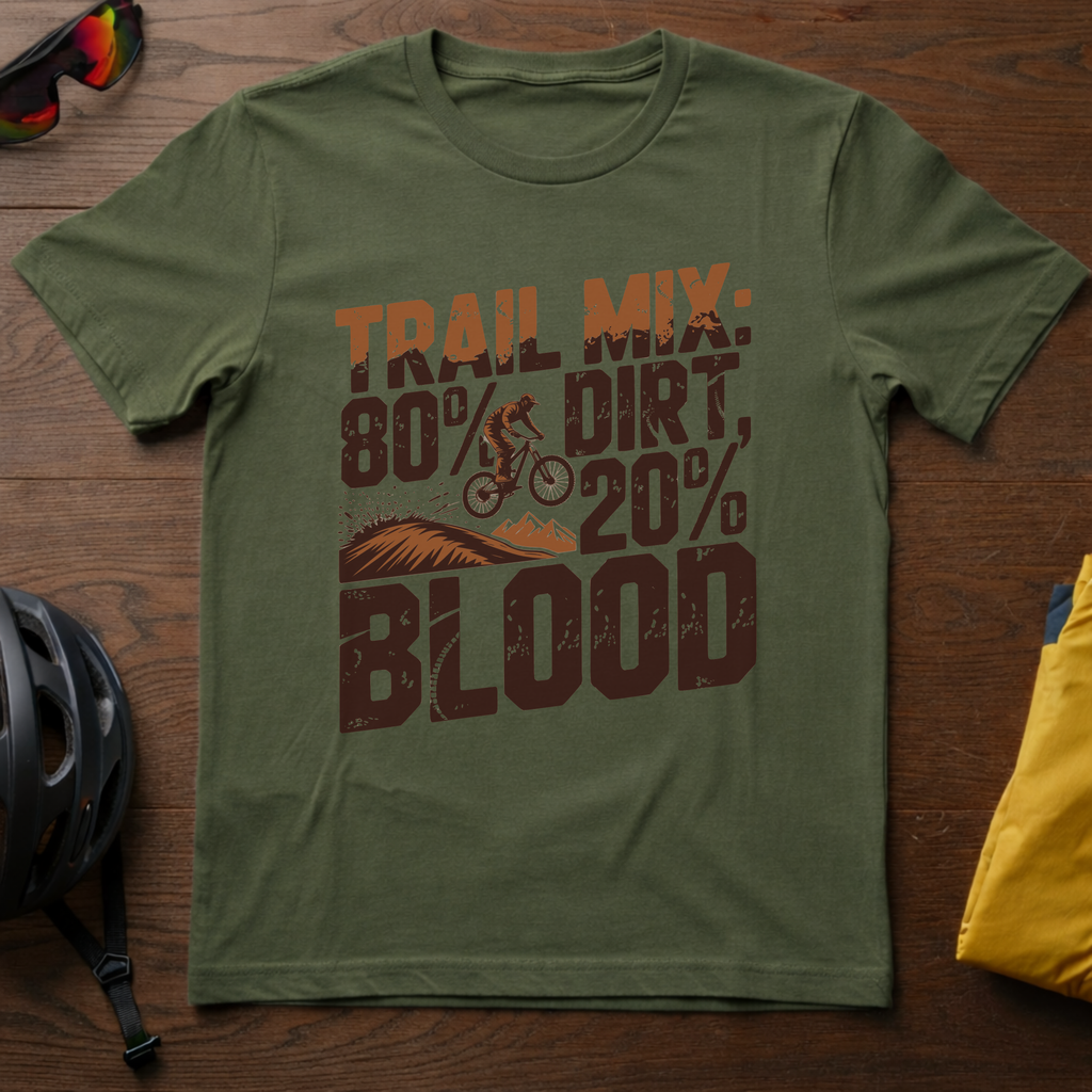 Trail Mix: 80% Dirt, 20% Blood Tee - Chainline Collective