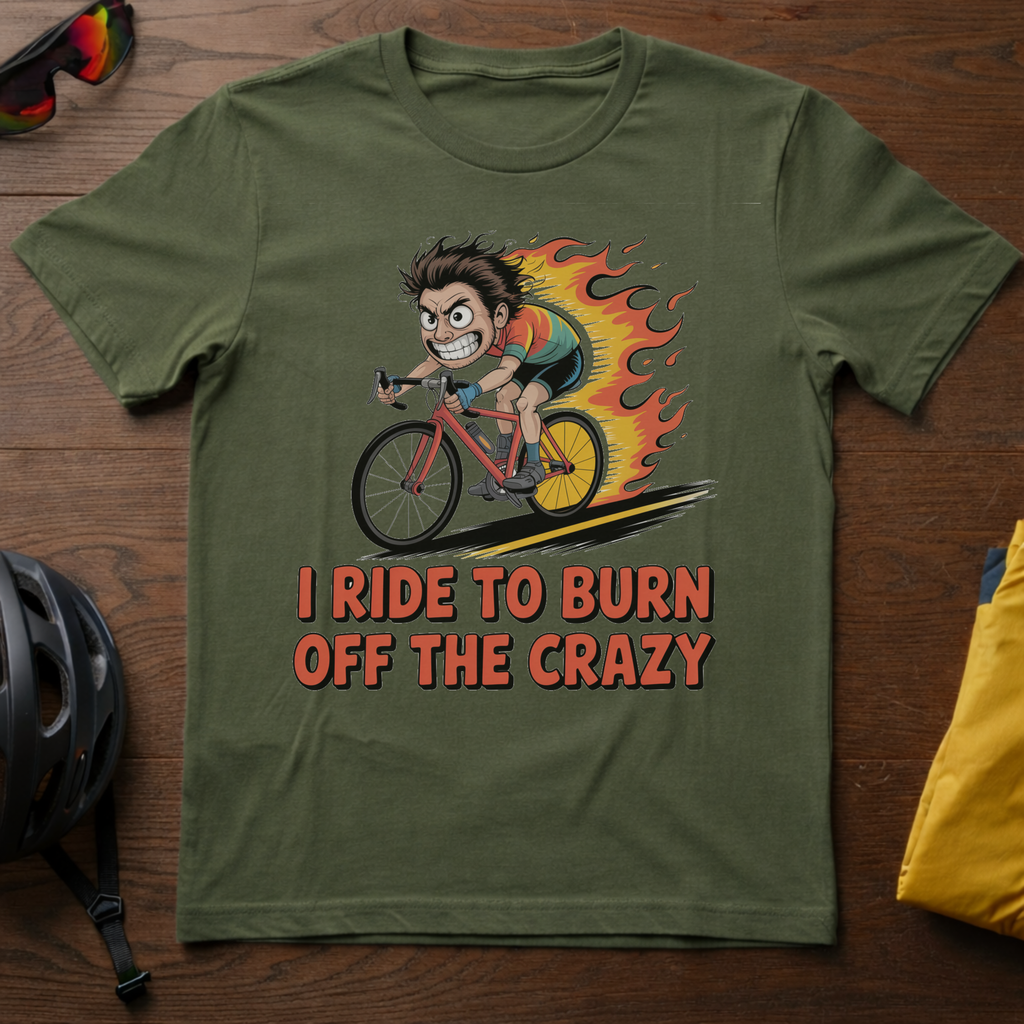 I Ride to Burn Off the Crazy Tee - Chainline Collective