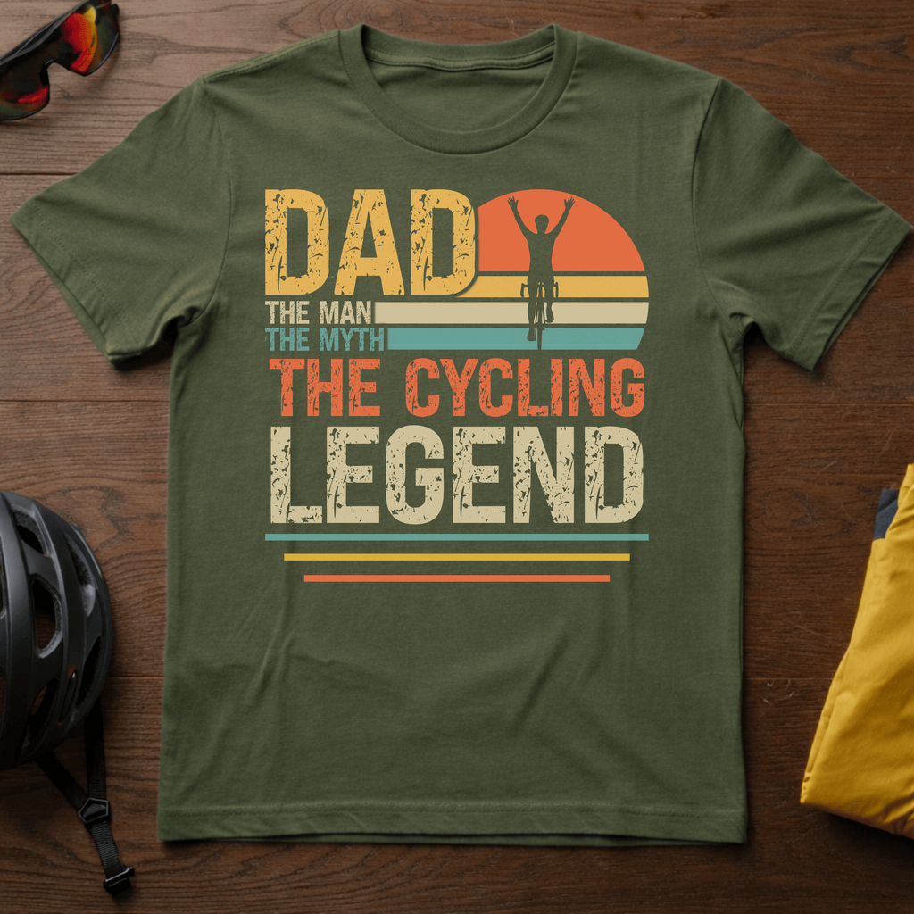 Dad: The Man, The Myth, The Cycling Legend Tee - Chainline Collective