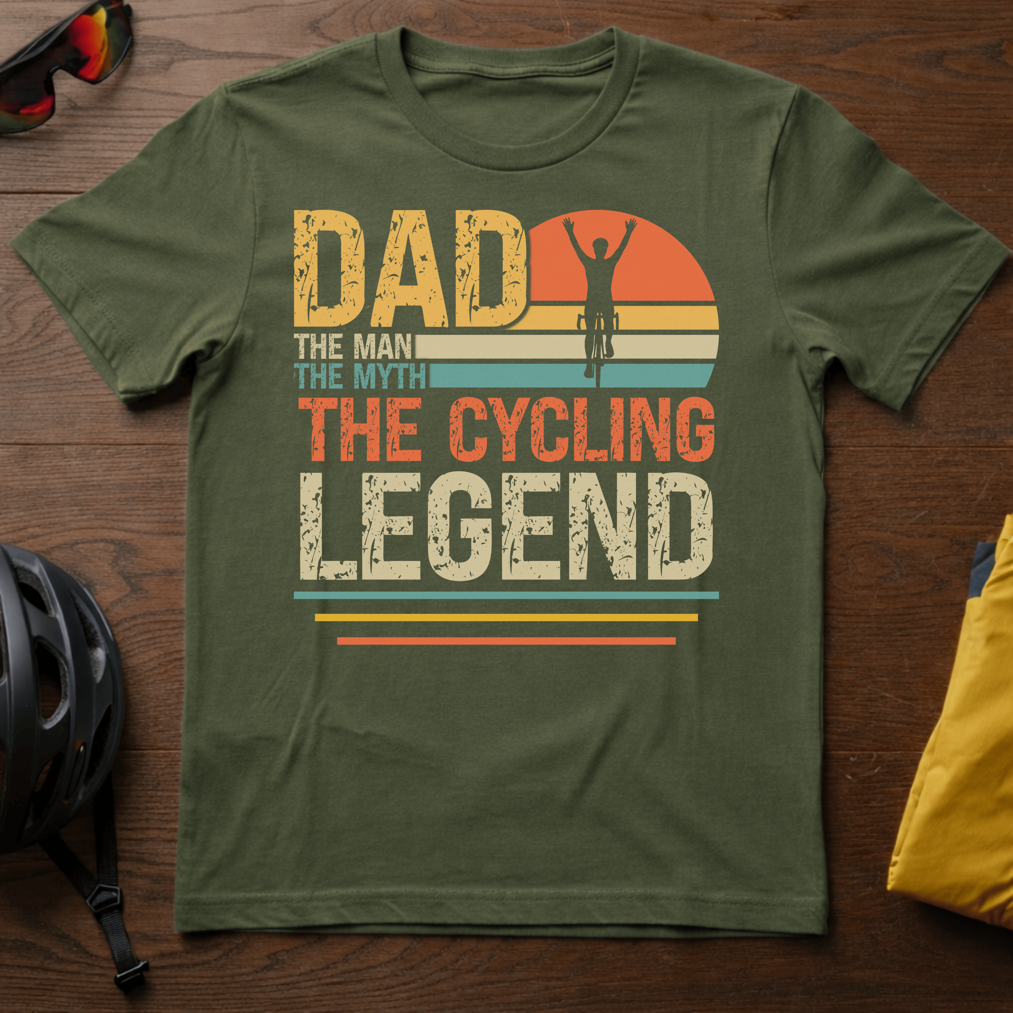 Dad: The Man, The Myth, The Cycling Legend Tee - Chainline Collective