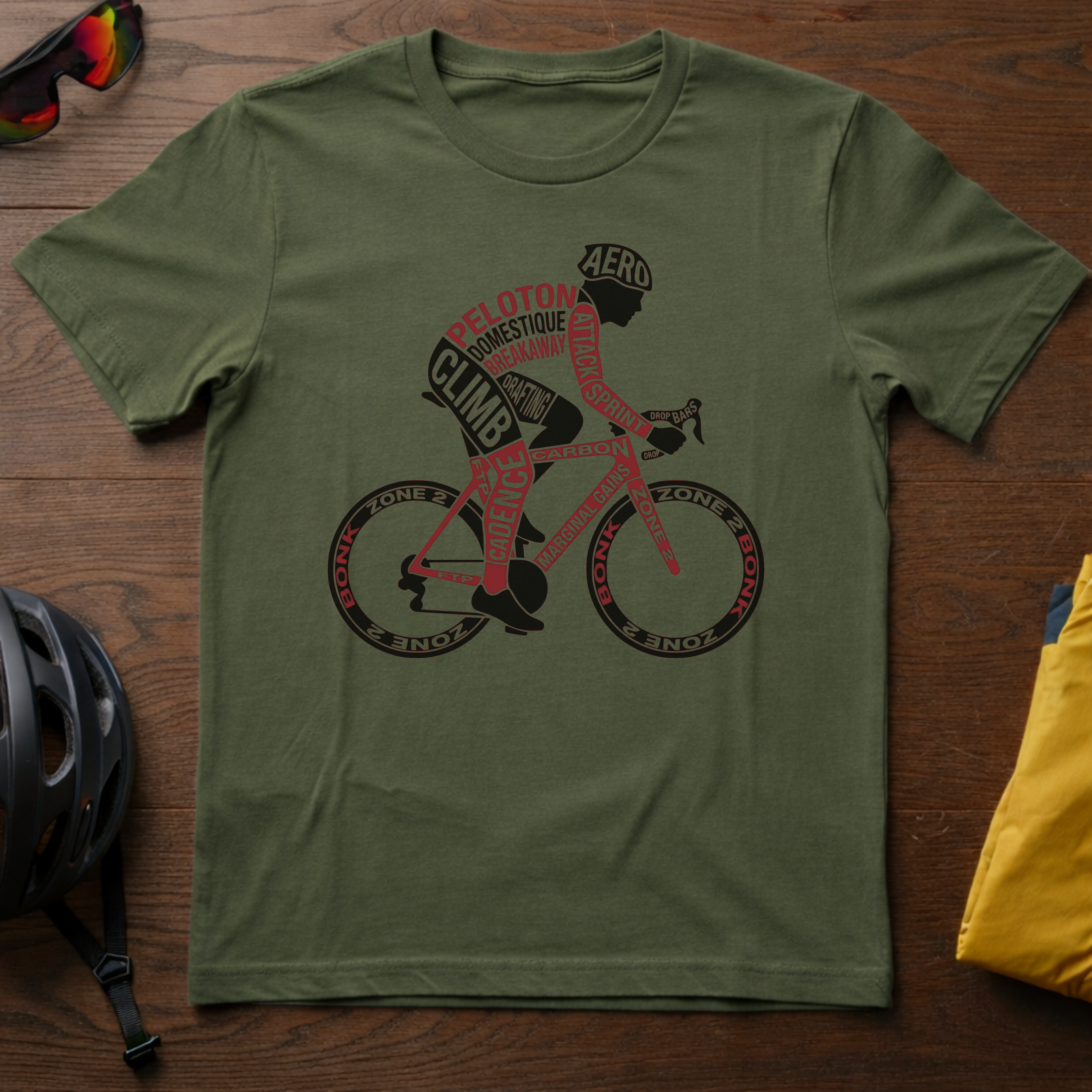 Cyclist Word Art Tee - Chainline Collective