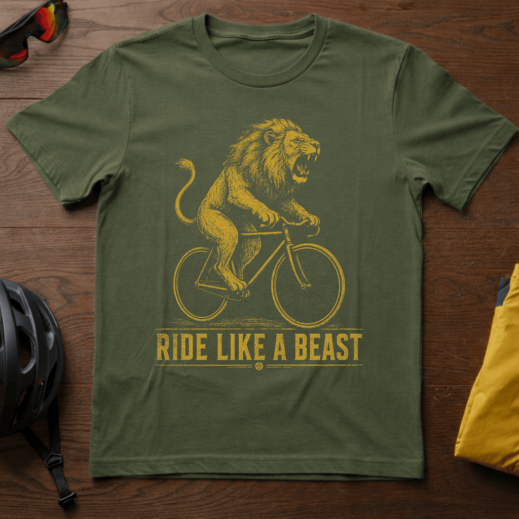 Cycling Lion "Ride Like a Beast" Tee - Chainline Collective
