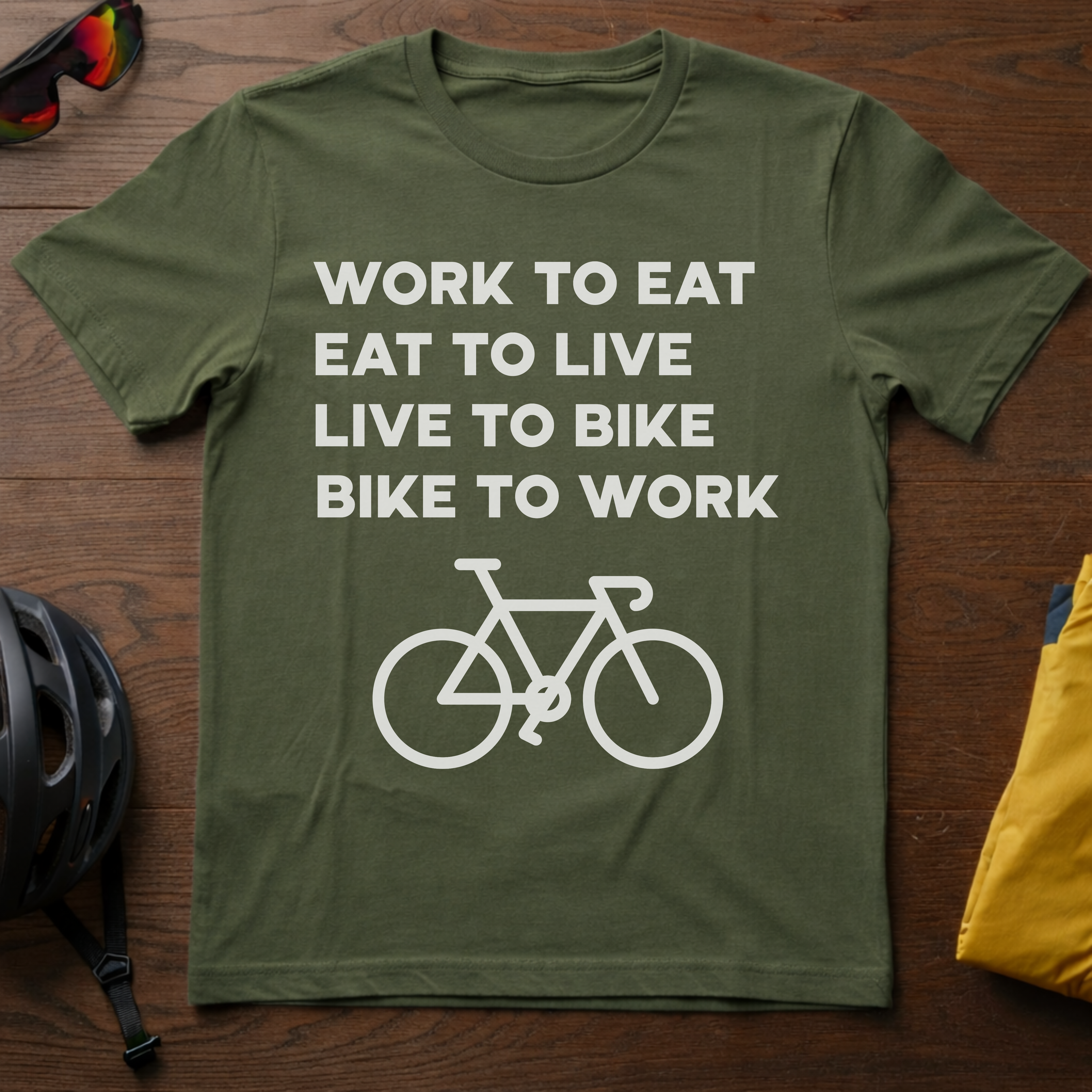 Work to Eat - Eat to Live - Live to Bike - Bike to Work - Chainline Collective