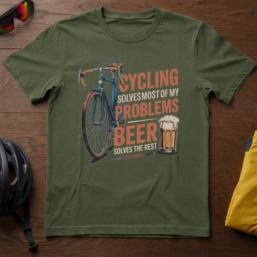 Cycling Solves Most of my Problems. Beer Solves the Rest - Chainline Collective