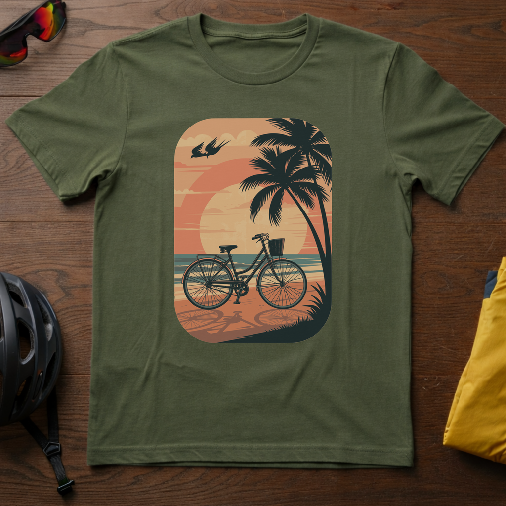 Bicycle on the Beach at Sunset - Chainline Collective