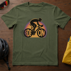 "Ride On" Cyclist Sunset Silhouette - Chainline Collective